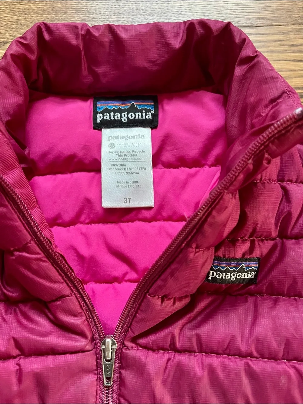 Patagonia Kids' Insulated Down Sweater Puffer Jacket - 3T - Purple/Pink